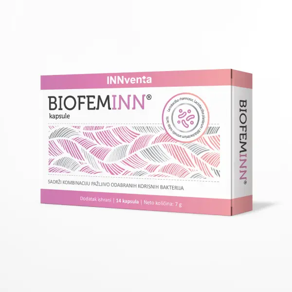 BIOFEMINN® je probiotik sa SynBalance® formulacijom koji pomaže u prevenciji i oporavku od vaginalnih i urinarnih infekcija i obnavlja crevnu mikrofloru.