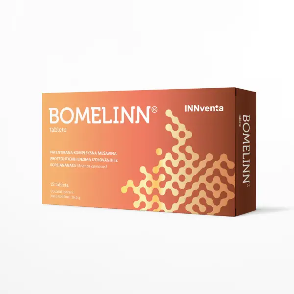BOMELINN® sa bromelainom i patentiranom formulacijom Bromeyal® pomaže kod upale, otoka i bola te podržava oporavak nakon povreda i operacija.