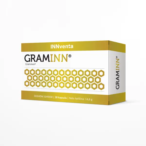 GRAMINN® sadrži čist ekstrakt polena raži koji pomaže kod uvećane prostate, ublažava simptome prostatitisa i poboljšava funkciju mokrenja.